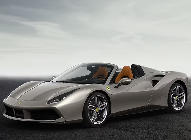 Ferrari 488 Spider convertible supercar with retractable roof